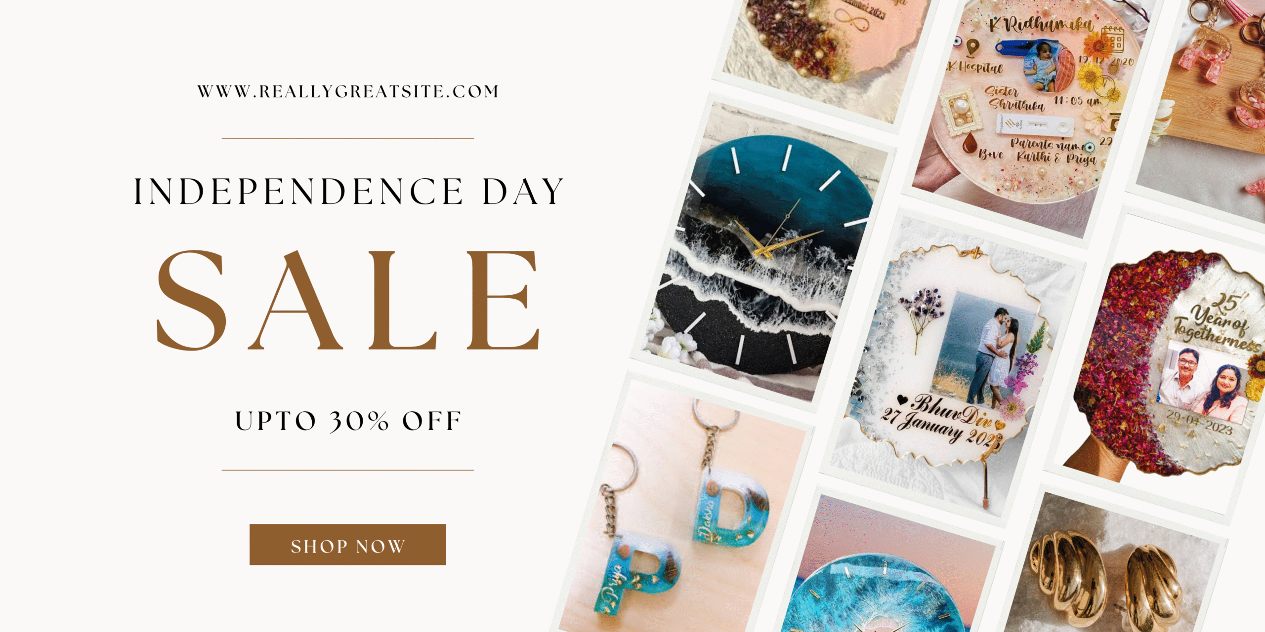 beige minimalist mother's day sale promotional banner (1)