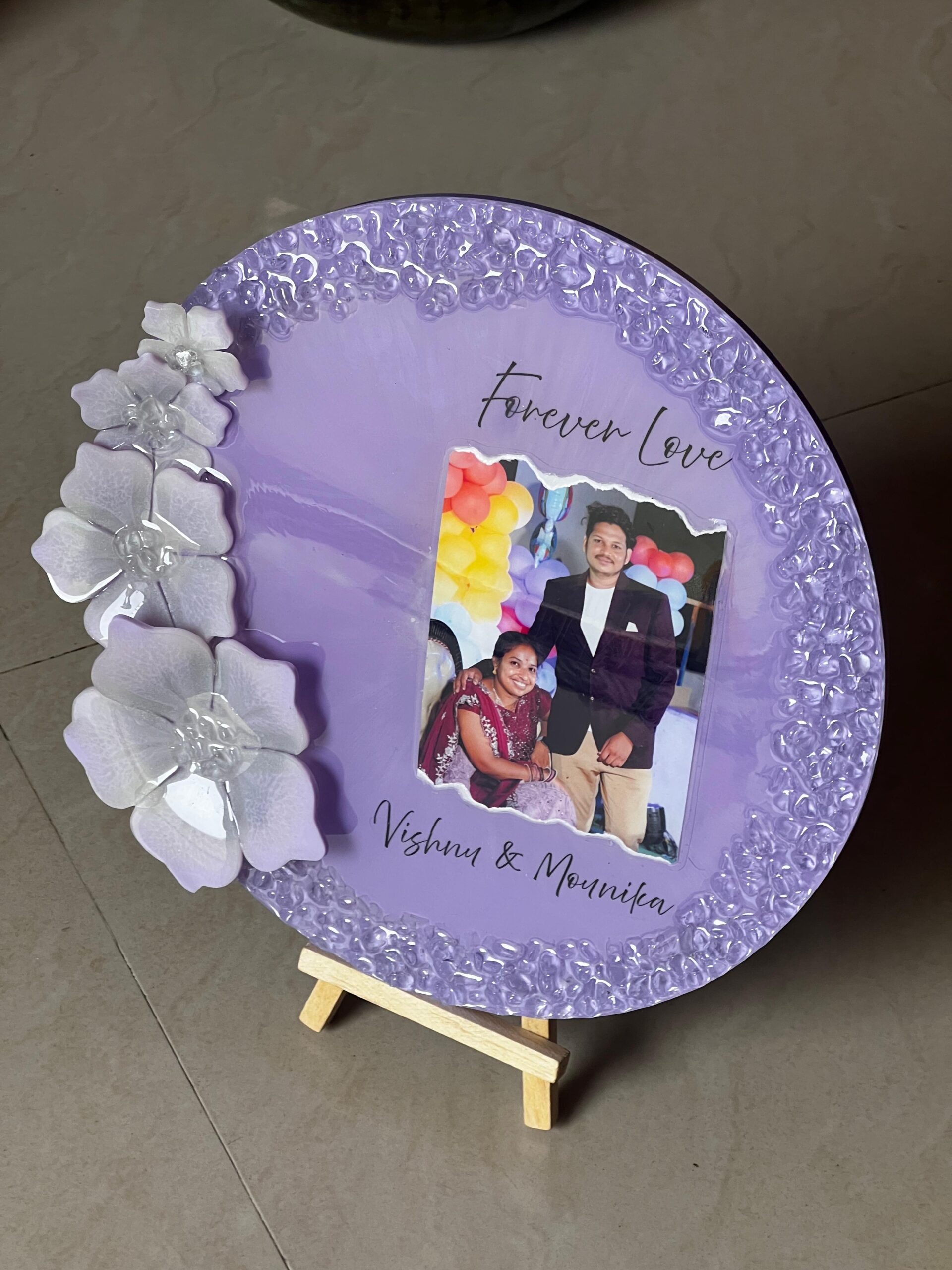 3d floral resin art