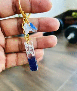 resin key chain “i” letter