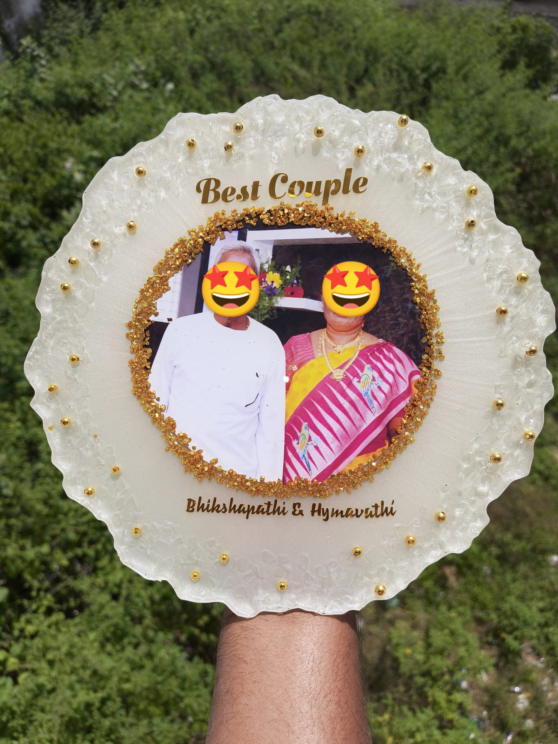 golden memories resin frame