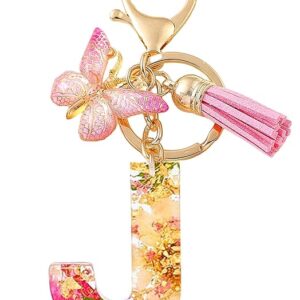 resin key chain “j” letter