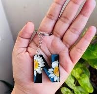resin key chain “n” letter