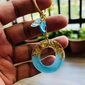 resin key chain “o” letter