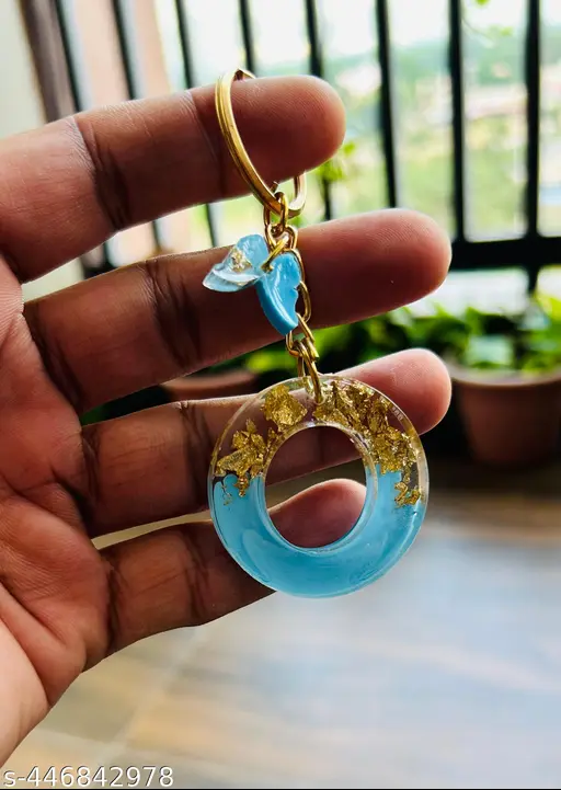 resin key chain “o” letter