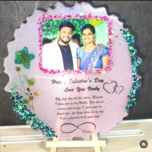 GLITTERING LOVE MEMORIES RESIN FRAME