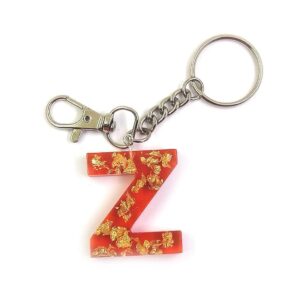 resin key chain “z” letter